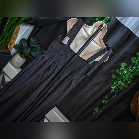 Shein Curve Black Bow Romper Pant Jumpsuit 1XL - Picture 7 of 9